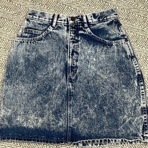 Vintage Authentic‎ Whipp stonewashed acid washed  jean skirt size 7/8